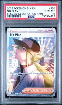 Pokemon Black Bolt N's Plan 170/086 Special Illustration Rare PSA 10 ✨ - Image 3