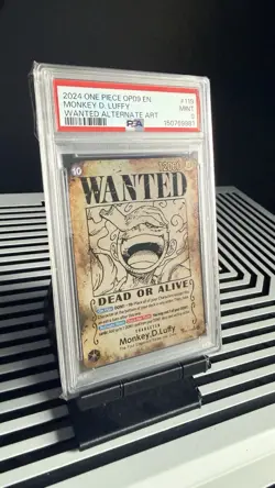 ONE PIECE OP09 Monkey D. Luffy Alternate Art PSA 9 - Image 2