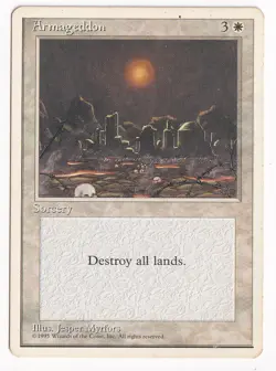 Armageddon 4th Edition 1995 LP rare Vintage MTG Magic: The Gathering - Image 1