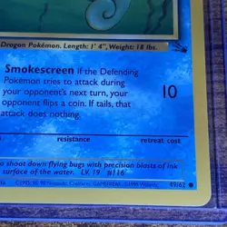 Horsea 49/62 1st Edition Fossil Common Pokemon TCG Card Nintendo NM/MT Vintage - Image 4