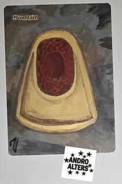Mox Ruby Style Art Playtest Card Altered Hand Painted MTG Magic The Gathering - Image 1