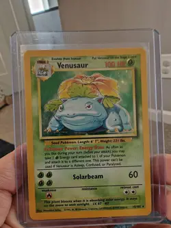 Venusaur Base Set Unlimited Holo Rare Card 15/102 - Image 1