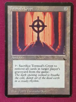 Magic The Gathering THE DARK TORMOD'S CRYPT artifact card MTG - Image 1