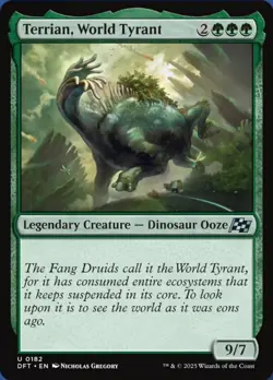 4 x Terrian, World Tyrant - Foil - Aetherdrift - NM-Mint - MTG - Image 1