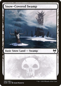 Snow-Covered Swamp (280) - Kaldheim (KHM) - Image 1