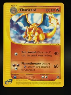 Pokemon Charizard 39/165 Expedition Base Set Non Holo Rare VLP/NM - Image 3