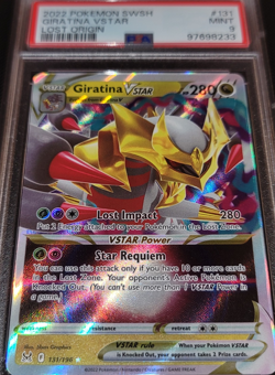 PSA Mint 9 Giratina Vstar #131 Sword and Shield Lost Origin Pokemon TCG 2022 - Image 1
