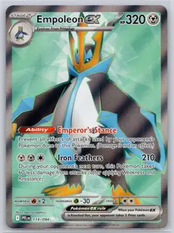Empoleon ex 114/094 Ultra Rare Phantasmal Flames Pokemon Near Mint - Image 1