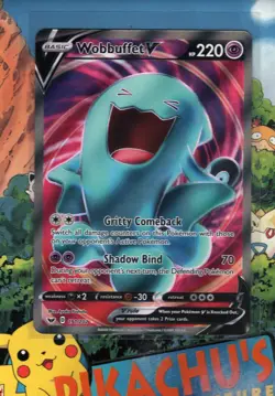 Pokemon TCG Wobbuffet V (Full Art) 191/202 Swsh01: Sword & Shield Holo NM/M - Image 1