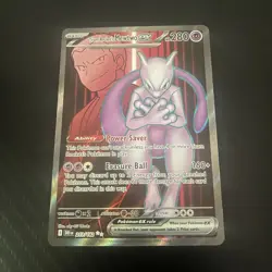 The Pokemon Company Team Rocket's Mewtwo ex 213/182 Sv10 Holo Secret Rare - Image 1