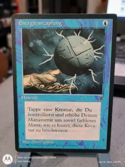 Magic the Gathering Energy Tap Renaissance (German) MTG LP Ex Condition - Image 1