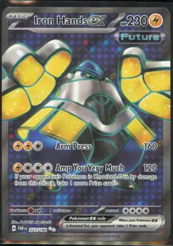 Iron Hands ex Ultra Rare SV04: Paradox Rift #223/182 [Near Mint] Pokemon TCG - Image 1
