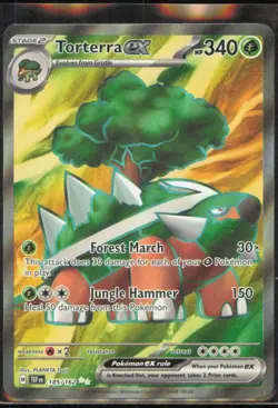 Torterra ex Ultra Rare SV05: Temporal Forces #185/162 [Near Mint] Pokemon TCG - Image 1