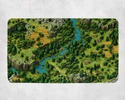 MTG Playmat | Retro Pixel Selesnya Themed Playmat | Unofficial MTG Playmat - Image 1