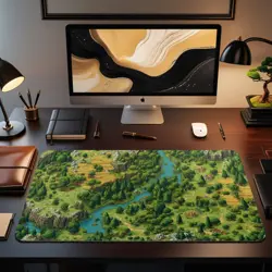 MTG Playmat | Retro Pixel Selesnya Themed Playmat | Unofficial MTG Playmat - Image 2