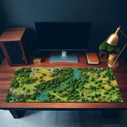 MTG Playmat | Retro Pixel Selesnya Themed Playmat | Unofficial MTG Playmat - Image 3