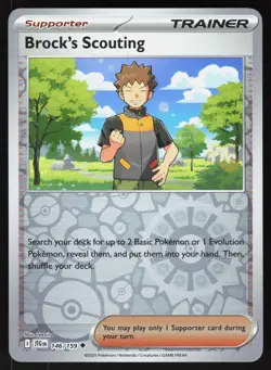 Brock's Scouting 146/159 Uncommon Journey Together Pokemon Reverse Holo NM - Image 1