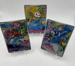 Popplio Rowlet Litten MEP 043 044 045 Pokemon 30th Anniversary First Partner - Image 1