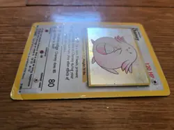 Pokemon TCG Base Set Vintage Chansey 3/102 Holo Rare Unlimited Heavy Play - Image 3