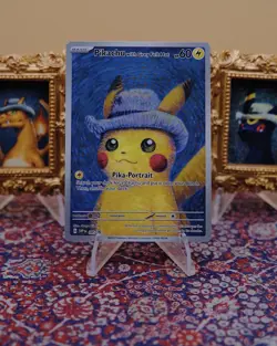 Pokemon Pikachu with Grey Felt Hat SVP 085 Full Art Holo Promo English 2023 - Image 3