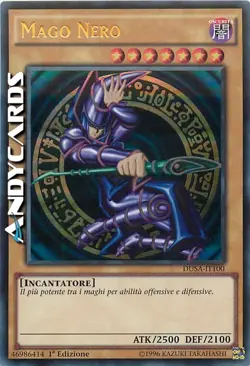 MAGO NERO • (Dark Magician) • Ultra R • DUSA IT100 • 1Ed • Yugioh! • ANDYCARDS - Image 1