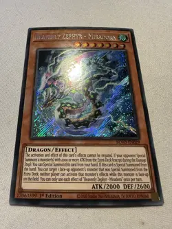 Yu-Gi-Oh Heavenly Zephyr - Miradora BLVO-EN029 1st Ed Secret Rare MP/HP (photos) - Image 1