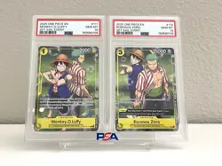 Sequential PSA 10 2025 One Piece Set Sail Event Monkey D. Luffy #111 & Zoro #113 - Image 1