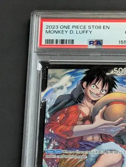 MONKEY D. LUFFY - FOIL ST08 EN - PSA 10 - 2023 ONE PIECE STARTER DECK #001 - Image 3