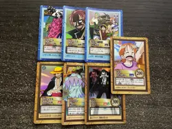 LOT 7 CARTES CARDDASS ONE PIECE HYPER BATTLE 2000 FOIL NM JAPANESE - Image 1