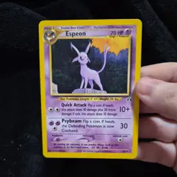 Espeon 20/75 Pokemon TCG Cards Neo Discovery Rare Unlimited NM/Lp - Image 1