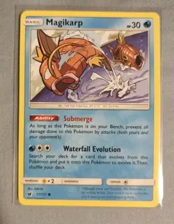 Pokemon TCG Magikarp 17/111 Sm-Crimson Invasion Regular NM/LP Card - Image 1