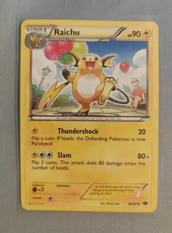 Pokemon TCG Raichu 40/99 Next Destinies Regular Card LP-NM - Image 1