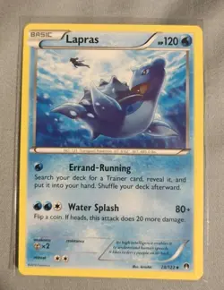 Pokemon TCG Lapras 28/122 Breakpoint Regular LP Card - Image 1