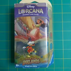 Disney Lorcana TCG, Into The Inklands Starter Deck - 60 Cards + 1 Booster Pack. 4050368981707 - Image 1