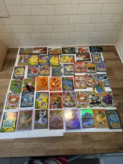 Topps Pokemon Non-Foil & foil Lot 45x Cards Series 1 & 2 - Image 1