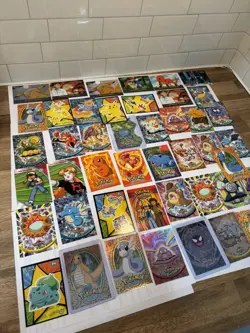 Topps Pokemon Non-Foil & foil Lot 45x Cards Series 1 & 2 - Image 2
