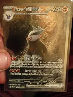 Pokemon TCG Excadrill EX Sir 168/086 SV11B Black Bolt NM/M Condition - Image 1
