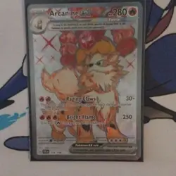 Pokemon TCG Arcanine ex 224/198 SV01 Ultra Rare Full Art Holo - Image 1