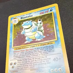 Wizards of the Coast Blastoise 2/102 Base Set Holo Rare 100 HP Pokemon TCG 1999 - Image 1