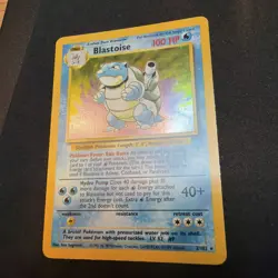 Wizards of the Coast Blastoise 2/102 Base Set Holo Rare 100 HP Pokemon TCG 1999 - Image 3