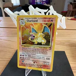 Wizards of the Coast Charizard 4/130 Base Set 2 Holo Rare 120 HP 1999 - Image 2