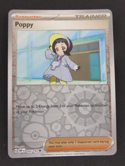 Poppy 193/197 Uncommon Obsidian Flames Reverse Holo Pokemon Trainer NM - Image 1