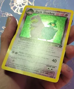 Pokemon TCG Team Rocket Set Dark Slowbro 12/82 Holo LP - Image 3