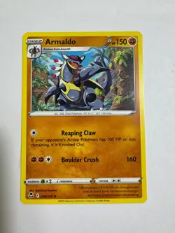 Armaldo 096/195 Rare Silver Tempest Pokemon Near Mint - Image 1