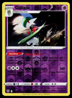 Gallade 062/189 Rare Astral Radiance Pokemon Reverse Holo LP - Image 1