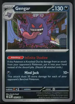 Gengar 050/088 Pokemon Perfect Order Rare Near Mint Reverse Holo - Image 1