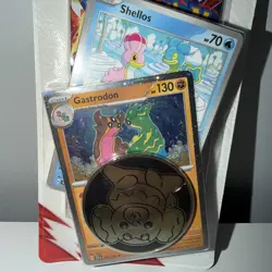 Pokemon DESTINED RIVALS Premium Checklane Blister [Gastrodon] Sealed pack coin - Image 2