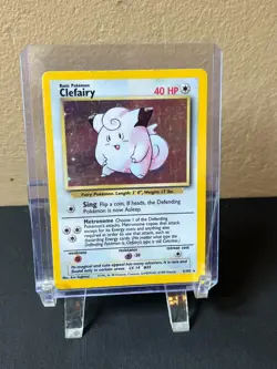 1999 Clefairy 5/102 Holo Rare Pokemon Card - Base Unlimited Set - Image 1