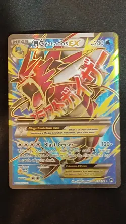 Pokemon Mega Gyarados EX XY Breakpoint Holo Full Art Ultra Rare Card 115/122 - Image 1