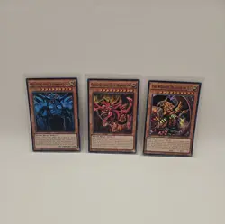 YUGIOH Egyptian God Cards Slifer Obelisk Ra LDK2 ULTRA HOLO Set Limited Edition - Image 1
